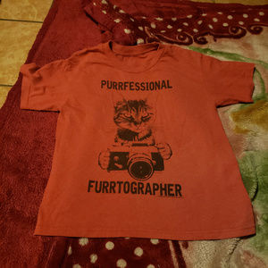 Kids red photographers T-shirt